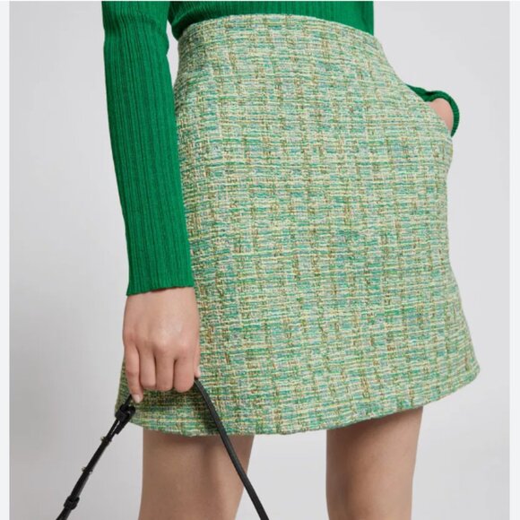 & Other Stories Tweed Mini Skirt 12 Preppy Twee - Picture 1 of 9